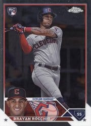 2023 Topps Chrome Update Base Set Brayan Rocchio #USC157 card