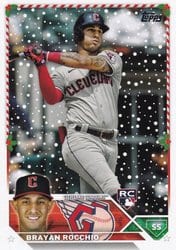 2023 Topps Holiday Base Set Brayan Rocchio #H63 card