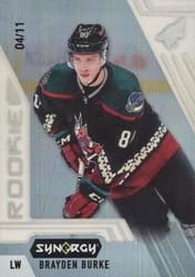2020-21 Upper Deck Synergy Base Set Brayden Burke #100 card