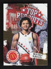 2025 Topps Chrome McDonald's All American Top Recruits Brayden Burries #TP-8 card