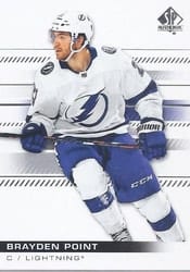 2019-20 SP Authentic Base Set Brayden Point #21 card
