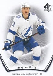 2021-22 SP Authentic Base Set Brayden Point #17 card