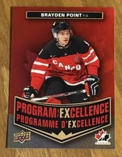 2025-26 Tim Hortons Team Canada Olympic Hockey Program of Excellence Brayden Point #POE-6 card