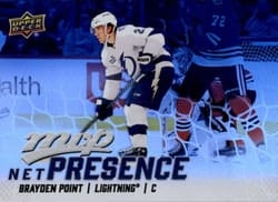 2025-26 Upper Deck MVP Net Presence Brayden Point #NP-3 card