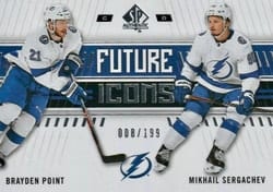 2019-20 SP Authentic Base Set Brayden Point/Mikhail Sergachev #142 card