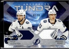 2025-26 Upper Deck Artifacts Tundra Teammates Duos Brayden Point/Nikita Kucherov #T2-KP card