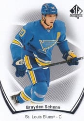 2021-22 SP Authentic Base Set Brayden Schenn #94 card