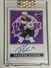 2024-25 Upper Deck Clear Cut Vintage Autos Brayden Schenn #VA-SC card