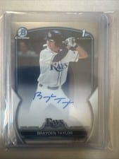 2023 Bowman Draft Chrome Prospect Autographs Brayden Taylor #CDA-BT card