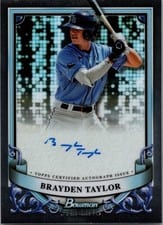 2024 Bowman Sterling Prospect Autographs Brayden Taylor #PA-BT card