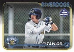 2024 Topps Pro Debut Base Set Brayden Taylor #PD-85 card