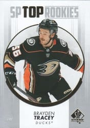 2022-23 SP Authentic Top Rookies Brayden Tracey #TR-23 card
