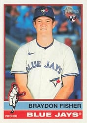 2025 Topps Heritage Base Set Braydon Fisher #646 card