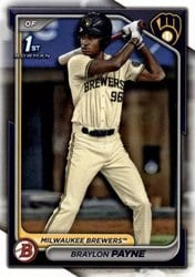 2024 Bowman Draft Base Set Braylon Payne #BD-72 card