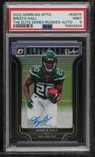 2022 Donruss Optic Elite Series Rookies Autographs Breece Hall #ESR-15 card