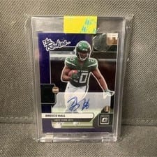 2022 Donruss Optic The Rookies Autographs Breece Hall #TR-17 card