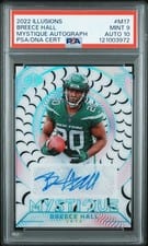 2022 Panini Illusions Mystique Autographs Breece Hall #M-17 card