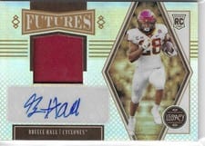 2022 Panini Legacy Futures Patch Autographs Breece Hall #FP-BH card