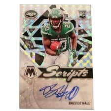 2022 Panini Mosaic Rookie Scripts Breece Hall #RS-BH card