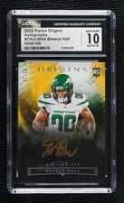 2022 Panini Origins Origins Autographs Gold Ink Breece Hall #OAU-BHA card