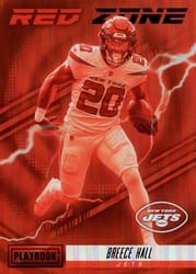 2022 Panini Playbook Red Zone Breece Hall #RZ-21 card