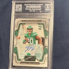 2022 Panini Playbook Signatures Breece Hall #114 card