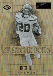 2022 Panini Playbook Sketchbooks Breece Hall #24 card