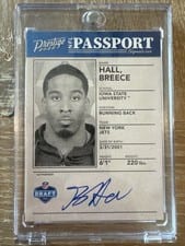 2022 Panini Prestige NFL Passport Signatures Breece Hall #NPS-BH card