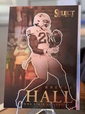 2022 Panini Select Draft Picks Artistic Selections Breece Hall #AS-BH card