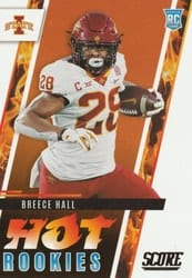2022 Score Hot Rookies Breece Hall #HR5 card