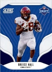 2022 Score NFL Draft Breece Hall #D5 card