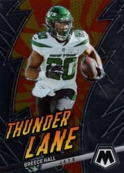 2023 Panini Mosaic Thunder Lane Breece Hall #TL-BH card