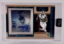 2024 Panini One One Man Show Autographs Breece Hall #182 card