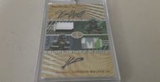 2022 Panini Illusions Rookie Reflections Dual Patch Autographs Breece Hall / Kenneth Walker III #RRA-RB card