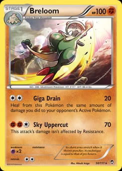 Furious Fists Breloom #50 card