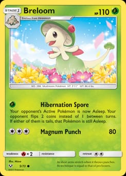 Shining Legends Breloom #5 card