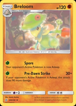 Unified Minds Breloom #108 card