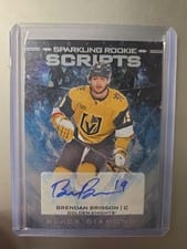 2024-25 Upper Deck Black Diamond Sparkling Rookie Scripts Brendan Brisson #SRS-BB card