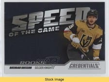 2024-25 Upper Deck Credentials Speed of the Game Rookies Brendan Brisson #SGR-BB card