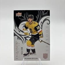 2024-25 Upper Deck Ice Exquisite Collection Rookies Brendan Brisson #R-32 card