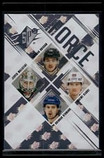 2024-25 SPx Force Rookies Brendan Brisson/Jesper Wallstedt/Graeme Clarke/Brennan Othmann #SFR-BWCO card