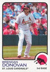 2022 Topps Heritage Base Set Brendan Donovan #543 card