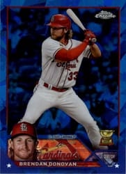 2023 Topps Chrome Sapphire Edition Base Set Brendan Donovan #584 card