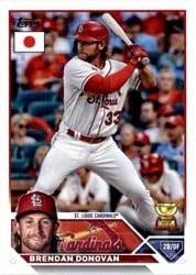 2023 Topps Japan Edition Base Set Brendan Donovan #130 card