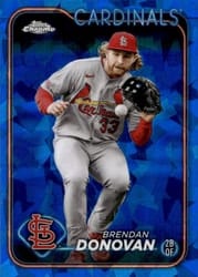 2024 Topps Chrome Sapphire Edition Base Set Brendan Donovan #7 card
