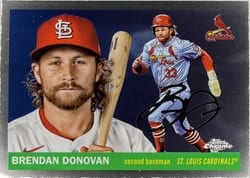 2025 Topps Chrome Platinum Base Set Brendan Donovan #149 card