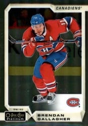 2018-19 O-Pee-Chee Platinum Base Set Brendan Gallagher #138 card