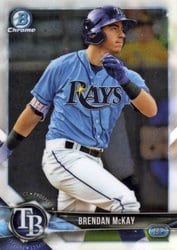 2018 Bowman Chrome Prospects Brendan McKay #BCP68 card