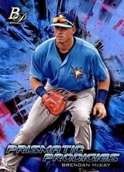 2018 Bowman Platinum Prismatic Prodigies Brendan McKay #PPP-14 card