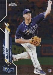 2020 Topps Chrome Base Set Brendan McKay #8 card